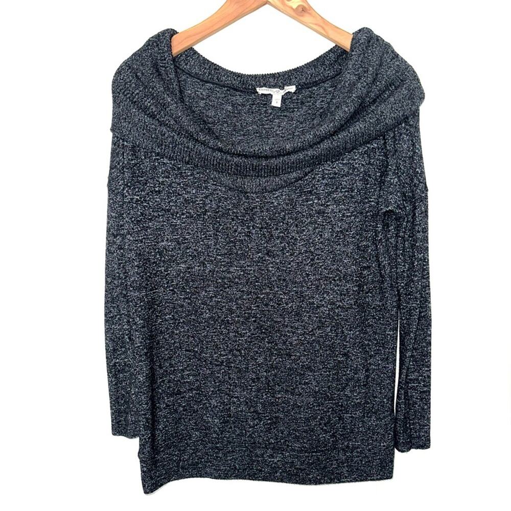 Express OneEleven Oversized Grey Cowl Neck Pullover Sweater Size Small